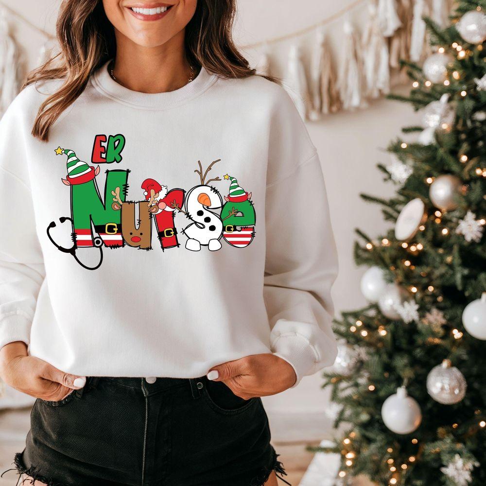 Er Nurse Christmas Awesome Shirt Er Nurse Christmas Awesome Shirt